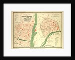 Map of Chalon-Sur-Saône and Auxerre France by Anonymous