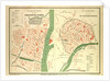 Map of Chalon-Sur-Saône and Auxerre France by Anonymous