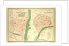 Map of Chalon-Sur-Saône and Auxerre France by Anonymous