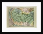 Map of the Forest of St. Germain France by Anonymous