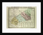 Map of the 17th Arrondissement Des Batignolles-Monceaux Paris France by Anonymous