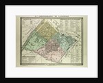 Map of the 15th Arrondissement De Vaugirard Paris France by Anonymous