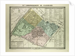 Map of the 15th Arrondissement De Vaugirard Paris France by Anonymous