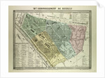Map of the 12th Arrondissement De Reuilly Paris France by Anonymous