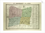 Map of the 9th Arrondissement De L'Opéra Paris France by Anonymous