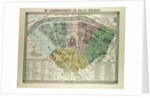 Map of the 7th Arrondissement Du Palais Bourbon Paris France by Anonymous