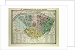 Map of the 7th Arrondissement Du Palais Bourbon Paris France by Anonymous