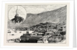 The Civil War in Chile: Monument to Arturo Pratt (Top Left Corner) Pisagua Coast of Chile Recently Bombarded by the Insurgent Fleet 1891 by Anonymous