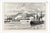 The Civil War in Chile Hostilities at Valparaiso: Exchange of Shots Between Shore Batteries and Chilian Ironclad Blanco Encalada 1891 by Anonymous
