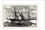 The Great Gale and Snow Storm: Wreck of the Bay of Panama Near Falmouth from a Sketch Ey H.S. Tuke by Anonymous