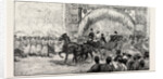 Reception of the Czarevitch at Colombo Ceylon (Sri Lanka): Passing Under Triumphal Arches with the Governor. by Anonymous