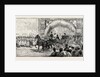 Reception of the Czarevitch at Colombo Ceylon (Sri Lanka): Passing Under Triumphal Arches with the Governor. by Anonymous