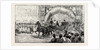 Reception of the Czarevitch at Colombo Ceylon (Sri Lanka): Passing Under Triumphal Arches with the Governor. by Anonymous