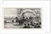 Reception of the Czarevitch at Colombo Ceylon (Sri Lanka): Passing Under Triumphal Arches with the Governor. by Anonymous
