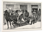 Sketches in Siberia Courtyard of the Prison for Criminals at Krasnoiarsk: Prisoners on Their Arrival at Krasnoiarsk Unloading Sledges by Anonymous