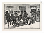 Sketches in Siberia Courtyard of the Prison for Criminals at Krasnoiarsk: Prisoners on Their Arrival at Krasnoiarsk Unloading Sledges by Anonymous