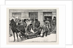 Sketches in Siberia Courtyard of the Prison for Criminals at Krasnoiarsk: Prisoners on Their Arrival at Krasnoiarsk Unloading Sledges by Anonymous