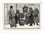 Sketches in Siberia Courtyard of the Prison for Criminals at Krasnoiarsk: Peasant Women Selling Bread Tea and Sugar to Prisoners. by Anonymous
