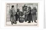 Sketches in Siberia Courtyard of the Prison for Criminals at Krasnoiarsk: Peasant Women Selling Bread Tea and Sugar to Prisoners. by Anonymous