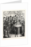 The Prince and Princess of Wales Opening the Naval Exhibition. by Anonymous