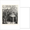 The Prince and Princess of Wales Opening the Naval Exhibition. by Anonymous