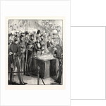 The Prince and Princess of Wales Opening the Naval Exhibition. by Anonymous