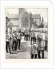 Church Parade of the Household Cavalry at Windsor UK by Anonymous