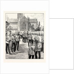 Church Parade of the Household Cavalry at Windsor UK by Anonymous