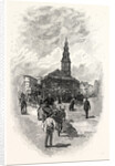 St. Clement Danes', from the East by Anonymous