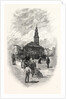 St. Clement Danes', from the East by Anonymous