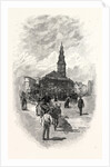 St. Clement Danes', from the East by Anonymous