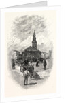 St. Clement Danes', from the East by Anonymous