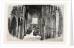 Selby: The Nave and Choir, Looking East by Anonymous