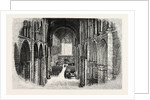 Selby: The Nave and Choir, Looking East by Anonymous