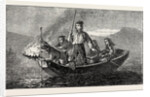 Salmon Spearing by Night by Anonymous