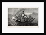 Salmon Spearing by Night by Anonymous