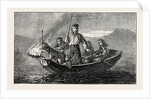 Salmon Spearing by Night by Anonymous