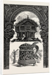 Carved Lintel, Stabbur and Tankards by Anonymous