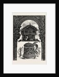 Carved Lintel, Stabbur and Tankards by Anonymous