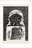Carved Lintel, Stabbur and Tankards by Anonymous