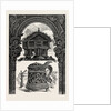 Carved Lintel, Stabbur and Tankards by Anonymous