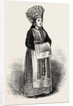 A Norwegian Bride Wearing Her Crown by Anonymous