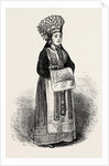 A Norwegian Bride Wearing Her Crown by Anonymous