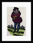 Illustration of English Tales Folk Tales and Ballads. A Man in Colourful Clothes Reaching for Something in His Pocket. by Anonymous