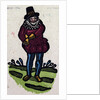 Illustration of English Tales Folk Tales and Ballads. A Man in Colourful Clothes Reaching for Something in His Pocket. by Anonymous