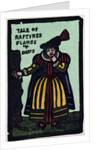 Illustration of English Tales Folk Tales and Ballads. A Woman Wearing a Yellow and Red Dress by Anonymous