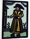 Illustration of English Tales Folk Tales and Ballads. A Person Wearing a Yellow Dress by Anonymous