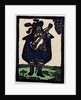 Illustration of English Tales Folk Tales and Ballads. A Man Dressed in Blue Playing a Guitar by Anonymous