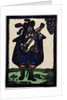 Illustration of English Tales Folk Tales and Ballads. A Man Dressed in Blue Playing a Guitar by Anonymous