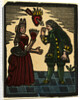 Illustration of English Tales Folk Tales and Ballads. A Woman and a Man with above Them a Burning Heart Pierced by an Arrow by Anonymous